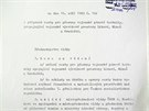 Titulní strana usnesení vlády SSR o zízení tankové cesty