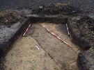 Archeologov nali u Moic mimo jin hrob se zaoblenmi rohy se zbytky kostry...
