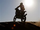 eský motocyklista Rudolf Lhotský na Rallye Dakar