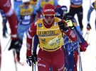 Alexandr Bolunov bhem esté etapy Tour de Ski