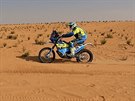 eský motocyklista Martin Michek na Rallye Dakar