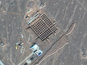 Satelitní snímek íránského jaderného komplexu Fordo (18. prosince 2020)