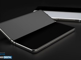 Koncept Samsungu Galaxy Z Fold 3 5G s dotykovým perem S Pen