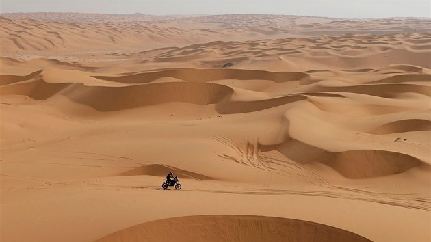 Momentka ze tvrt etapy Rallye Dakar.