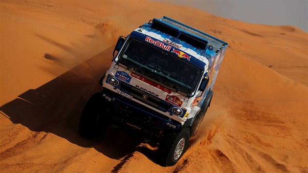 Anton ibalov v est etap Rallye Dakar.