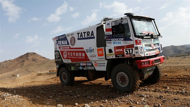 astnici Rallye Dakar u v djiti piln testuj sv vozy. Vjimkou nen ani Tatra tmu Buggyra s posdkou Ignacio Casale a Alvaro Leon.