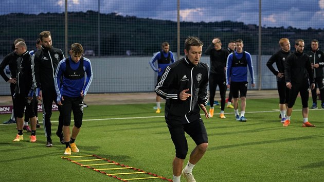 Fotbalisté Sigmy Olomouc během tréninku na Maltě