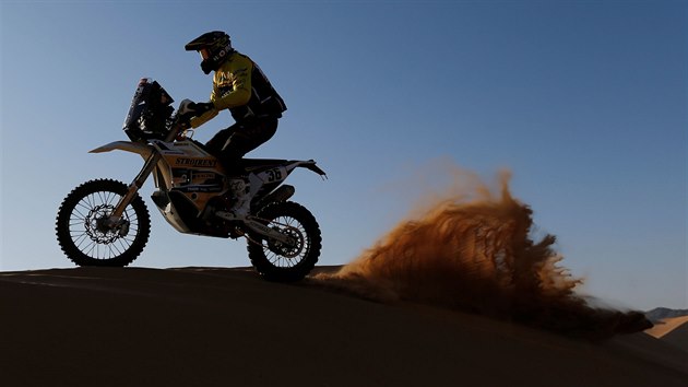 Český motocyklista Jan Brabec na Rallye Dakar