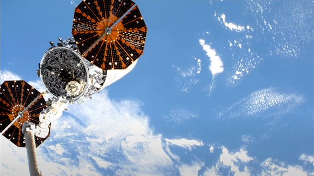 Nkladn lo Cygnus opout Mezinrodn vesmrnou stanici.