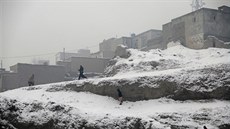 Zima v afghánském hlavním městě Kábulu