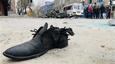 Následky pumového útoku v Kábulu (23. prosince 2020)