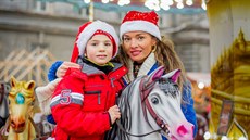 Marie Navrátilová se svým osmiletým synem (11. prosince 2020)