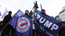 Demonstrace na podporu amerického prezidenta Donalda Trumpa. (8. ledna 2021)