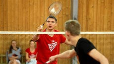 Badmintonista Milan Ludík.