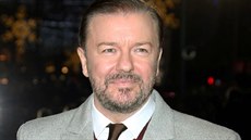 Milovaný i nenáviděný Ricky Gervais, herec, komik a sarkastický moderátor...