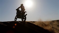 eský motocyklista Rudolf Lhotský na Rallye Dakar