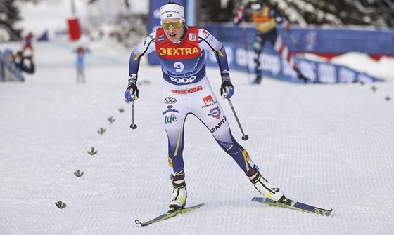 Ebba Anderssonová si jede pro vítzství v závod Tour de Ski ve Val di Fiemme.