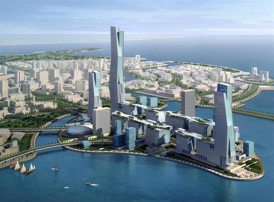 Futuristické město budoucnosti projektu NEOM