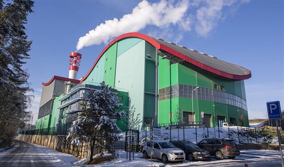 Spalovna komunálního odpadu v Chotíkov u Plzn (11. ledna 2021)