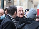 Exprezident Václav Klaus na demonstraci na Staromstském námstí v Praze. (10....