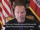 Arnold Schwarzenegger v projevu k událostem v Washingtonu a prezidentu Trumpovi
