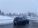 Dopravní situace v Rychnov nad Knnou. (13. 1. 2021)