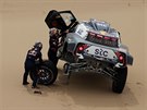 Stephane Peterhansel v jedenácté etap Rallye Dakar.