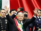 Nový mexický prezident Andrés Manuel López Obrador pi inauguraci (1. prosince...
