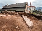 Na Vysokch ancch u zmku v Nchod archeologov odkryli zejm pozstatky...