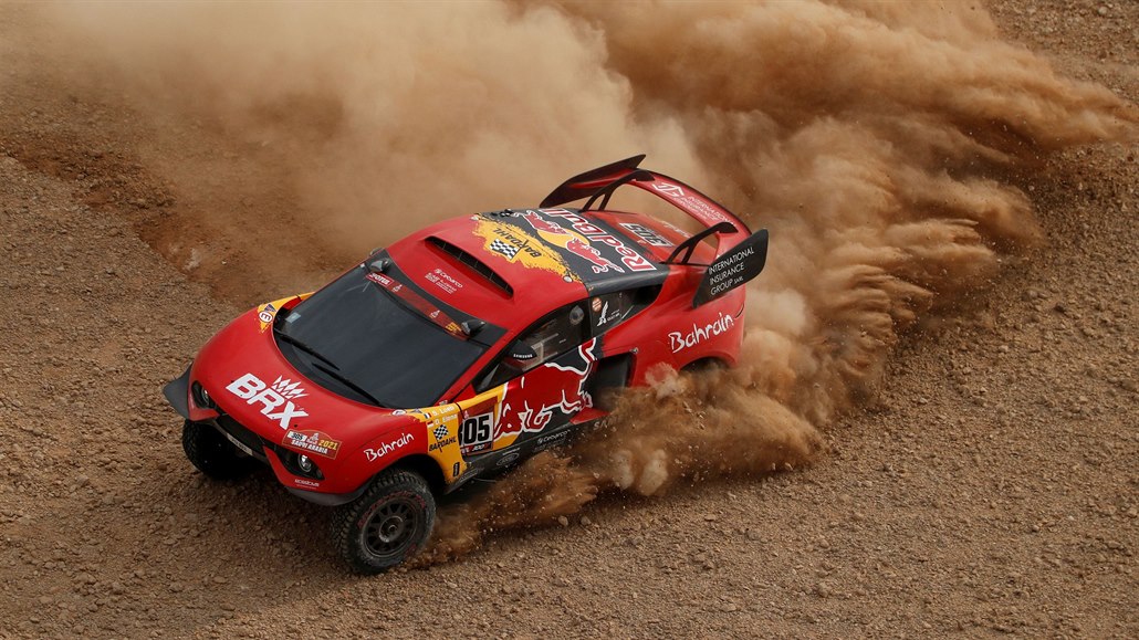Sébastien Loeb na trati Rallye Dakar 2021.