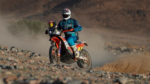 Skyler Howes v jedenácté etapě Rallye Dakar.