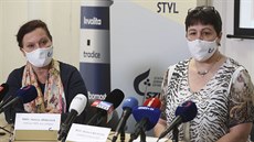 Helena Jiincová a Barbora Macková vystoupily na tiskové konferenci k výskytu...