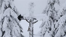 Sníh na horách vyaroval kouzelnou atmosféru.