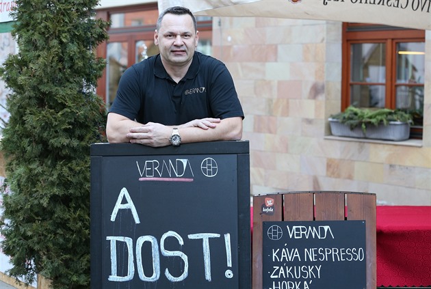 Radek árecký, majitel restaurace Veranda v ústecké tvrti Klíe.