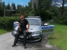 David Kreme� slou�� jako policista v prvosledov� hl�dce v Moravsk�m Krumlov�....