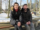 Mark�ta a Petr Veli�kovi p�ipravuj� novou ��st parku mezi �eskobud�jovick�mi...
