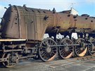 Lokomotiva Albatros 498.112 z roku 1955 po odstran�n� vn�j��ho pl�t� v �esk�...