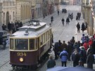 Historick tramvaj z roku 1930 si v Olomouci zahrla i ve filmu Doktor ivago,...