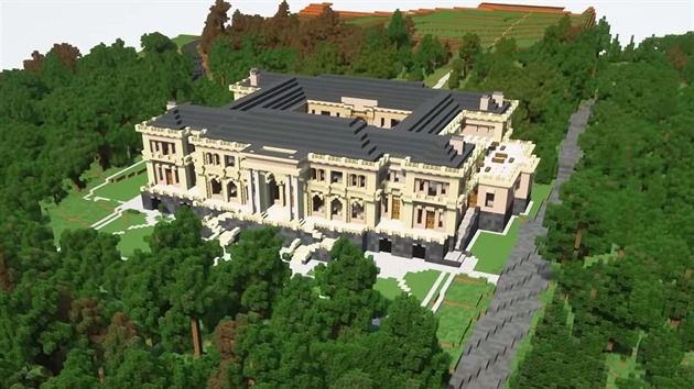 Palác pro Putina v Minecraftu