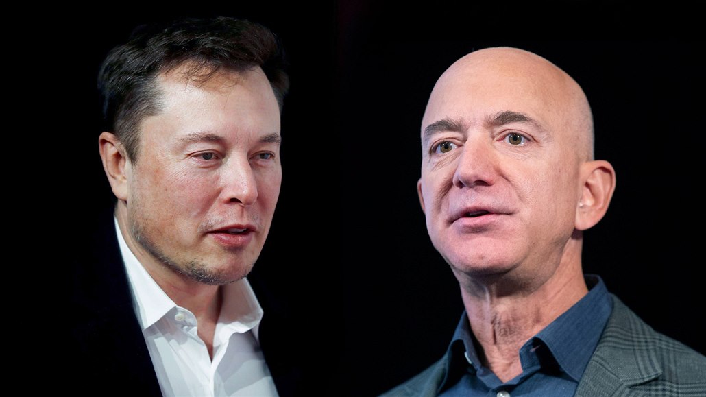Elon Musk a Jeff Bezos