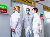 Očkovací centrum na českobudějovickém výstavišti je hotové a zahájilo zkušební...