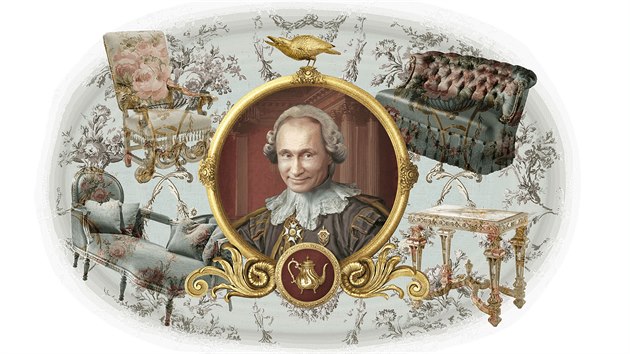 Putinova karikatura na webu Palác pro Putina.