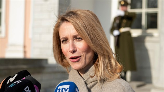 Pedsedkyn estonsk Reformn strany Kaja Kallasov (5. dubna 2019)