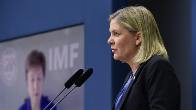 Nkdej vdsk ministryn financ Magdalena Anderssonov se stala novou premirkou. (24. listopadu 2021).
