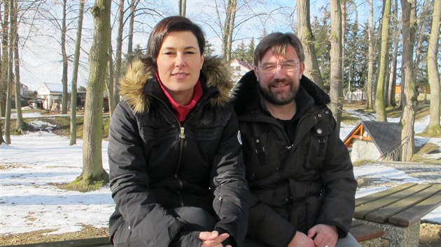 Mark�ta a Petr Veli�kovi p�ipravuj� novou ��st parku mezi �eskobud�jovick�mi s�dli�ti M�j a Vltava.