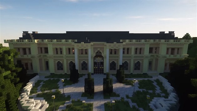 Palác pro Putina v Minecraftu