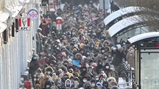 Protesty v Rusku na podporu zadreného hlavního opoziního pedáka Alexeje...