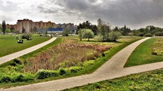 eskobudjovický park 4Dvory se nachází mezi sídliti Máj a Vltava.