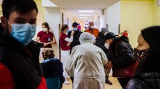 V n�kterých z o�kovacích center v Praze se v pond�lí 18. ledna tvo�ily...