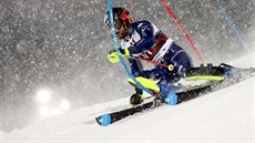 Tommaso Sala bhem prvního kola slalomu ve Schladmingu